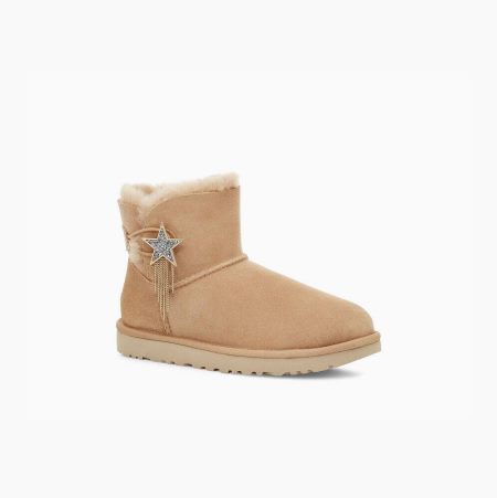 UGG Mini Bailey Star Beige Boots for Women (FDPC48507)